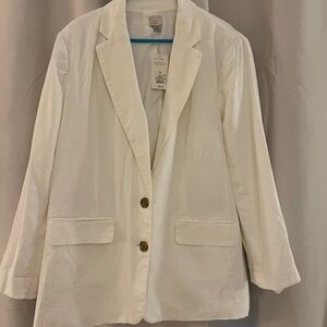 A New Day Off-White Blazer with Gold Buttons